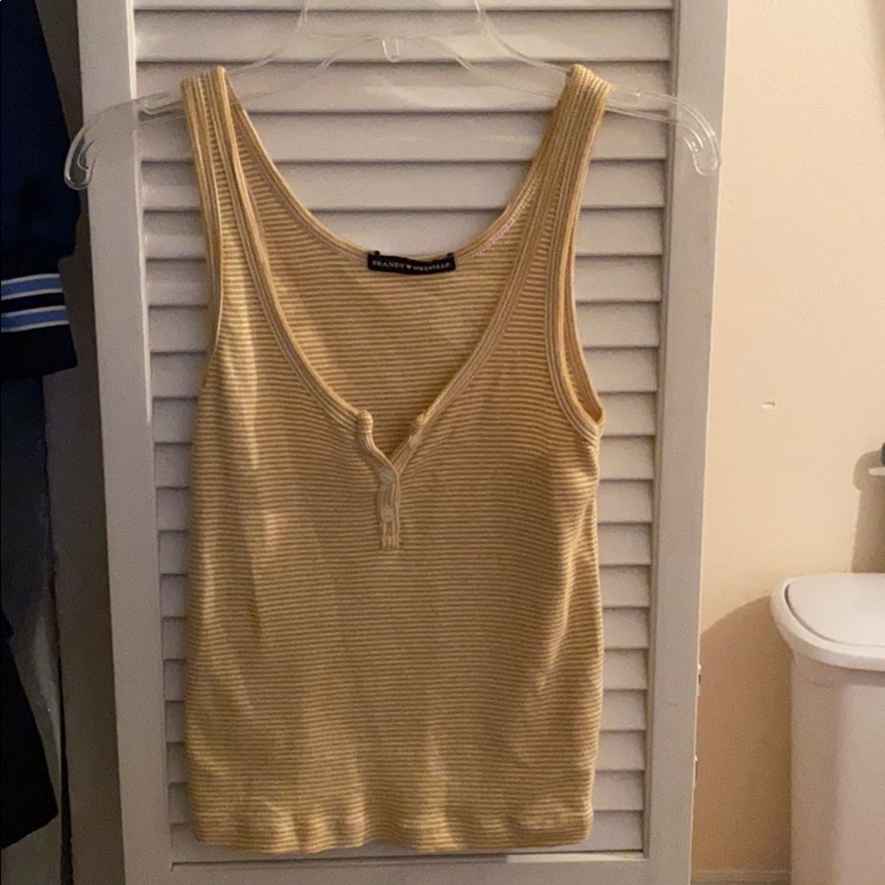Brand melville yellow tank top